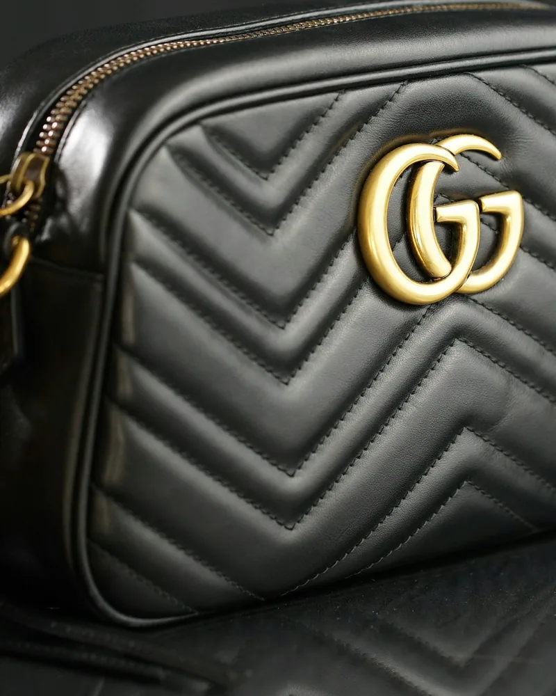 Gucci GG Marmont Matelassé Mini, Black