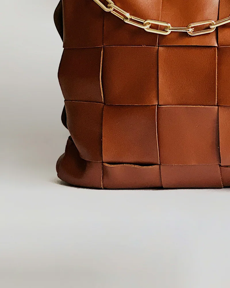 Bottega Veneta Cassette Chain Bag, corner
