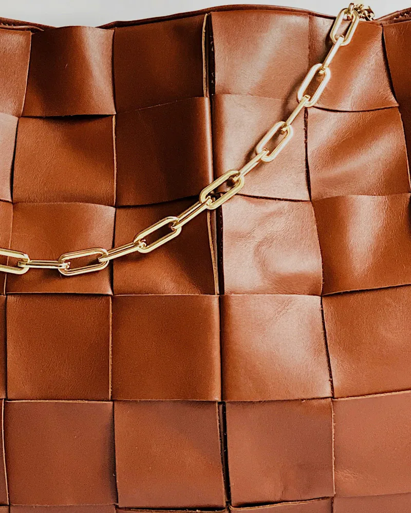 Bottega Veneta Cassette Chain Bag, weave