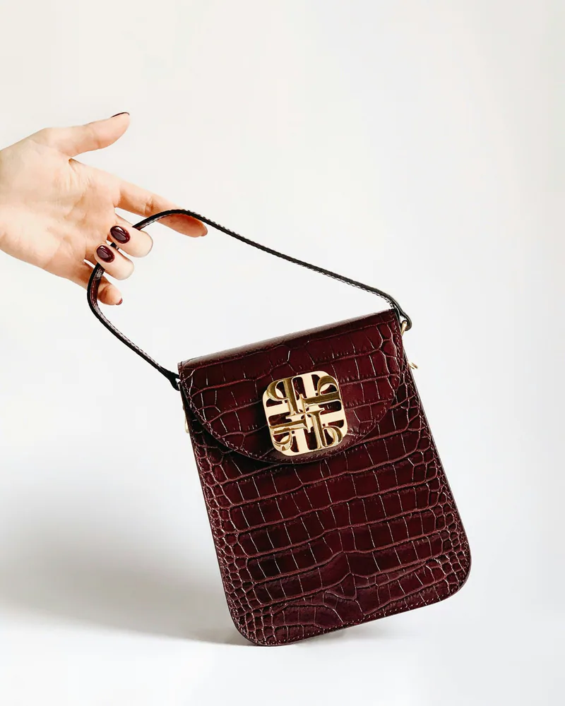 Saint Laurent Sunset Medium, Burgundy