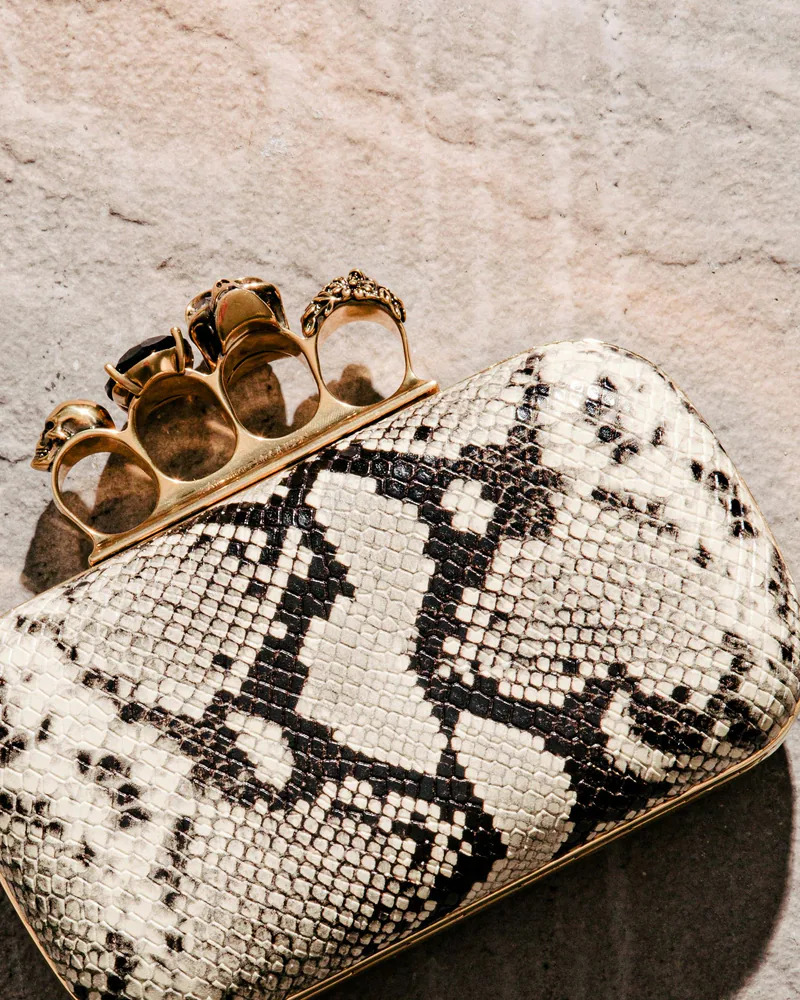 Alexander McQueen Knuckle Box Clutch, side