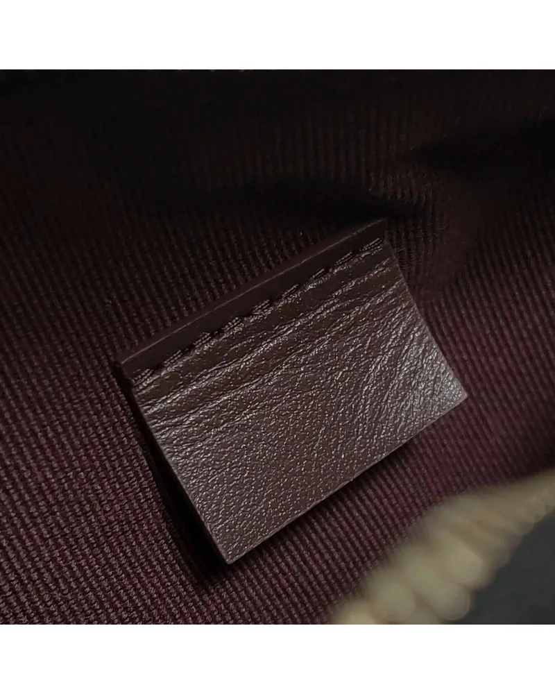Chanel Lunch Box Bag, 25C Collection, close up light wrinkles on the lining