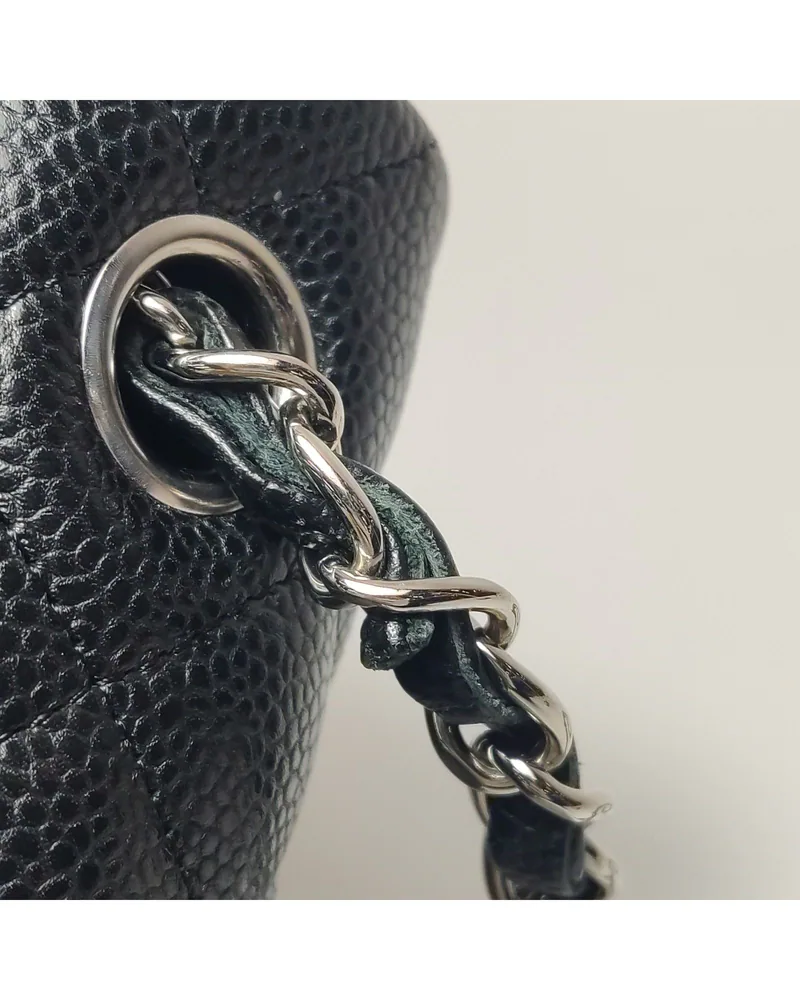Chanel Classic Flap Large Mini, close up moderate wear on the strap
