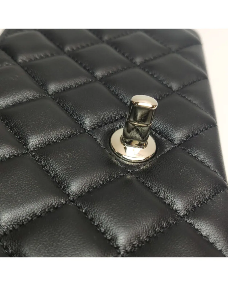 Chanel Classic Flap Large Mini, close up light wear on the hardware