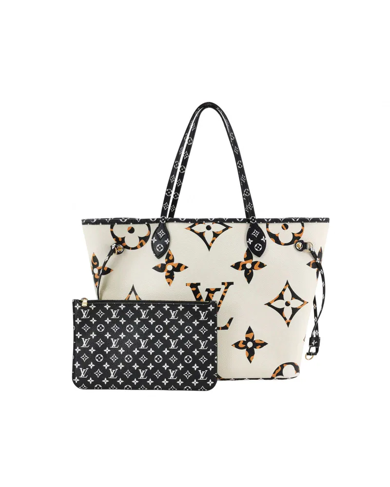 Louis Vuitton Neverfull MM with Pouch, Brown