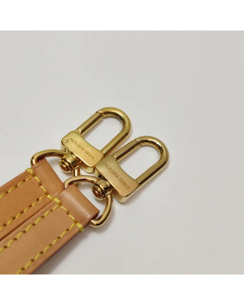Louis Vuitton Nano Alma, close up light wear on the hardware