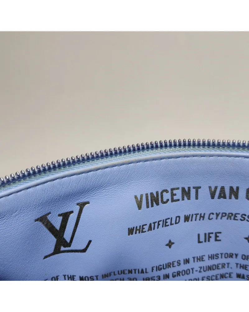 Louis Vuitton Speedy 30, Masters Van Gogh, close up light wear on the lining
