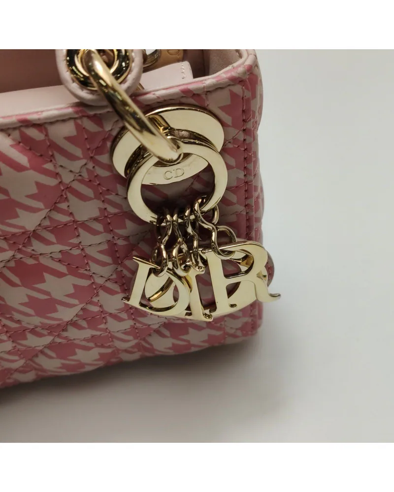 Dior Lady Dior Nano, close up light wear on the hardware