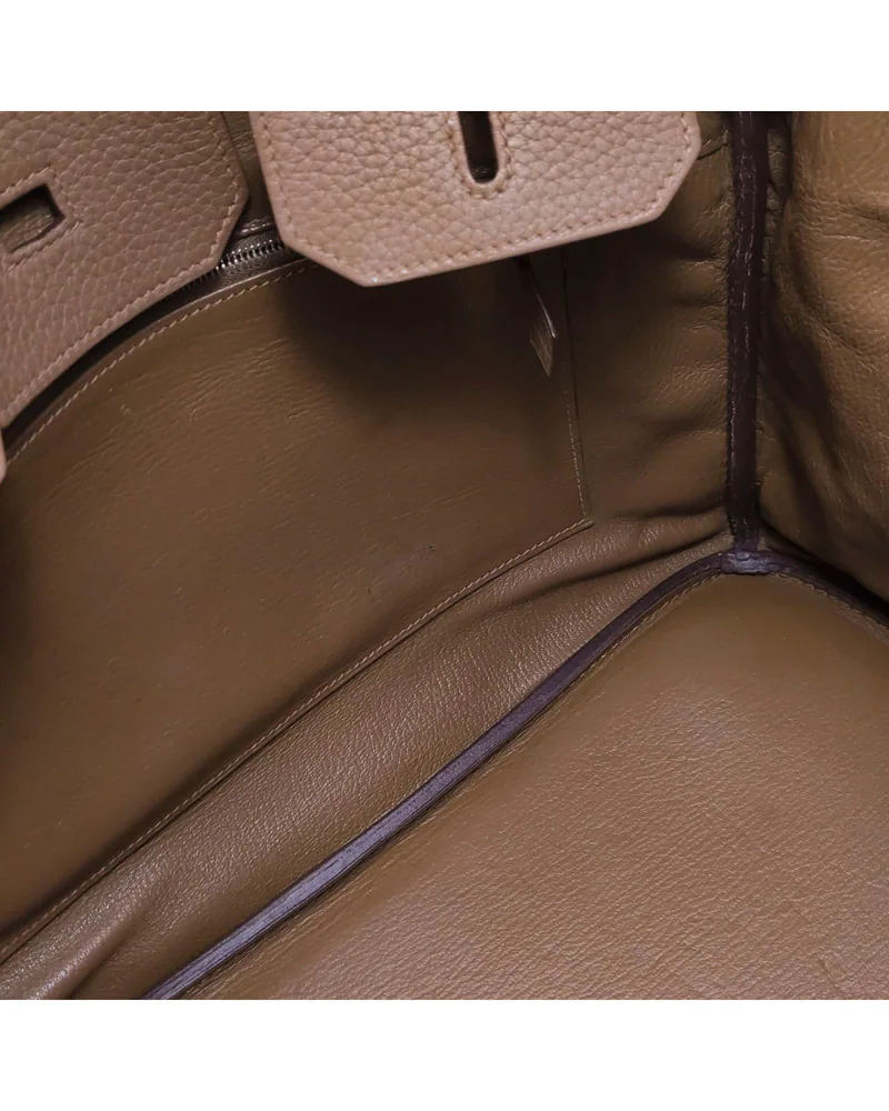 Hermès Birkin 35, close up light marks on the lining