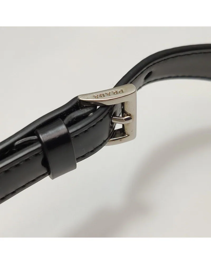 Prada Cleo Medium, close up light wear on the hardware