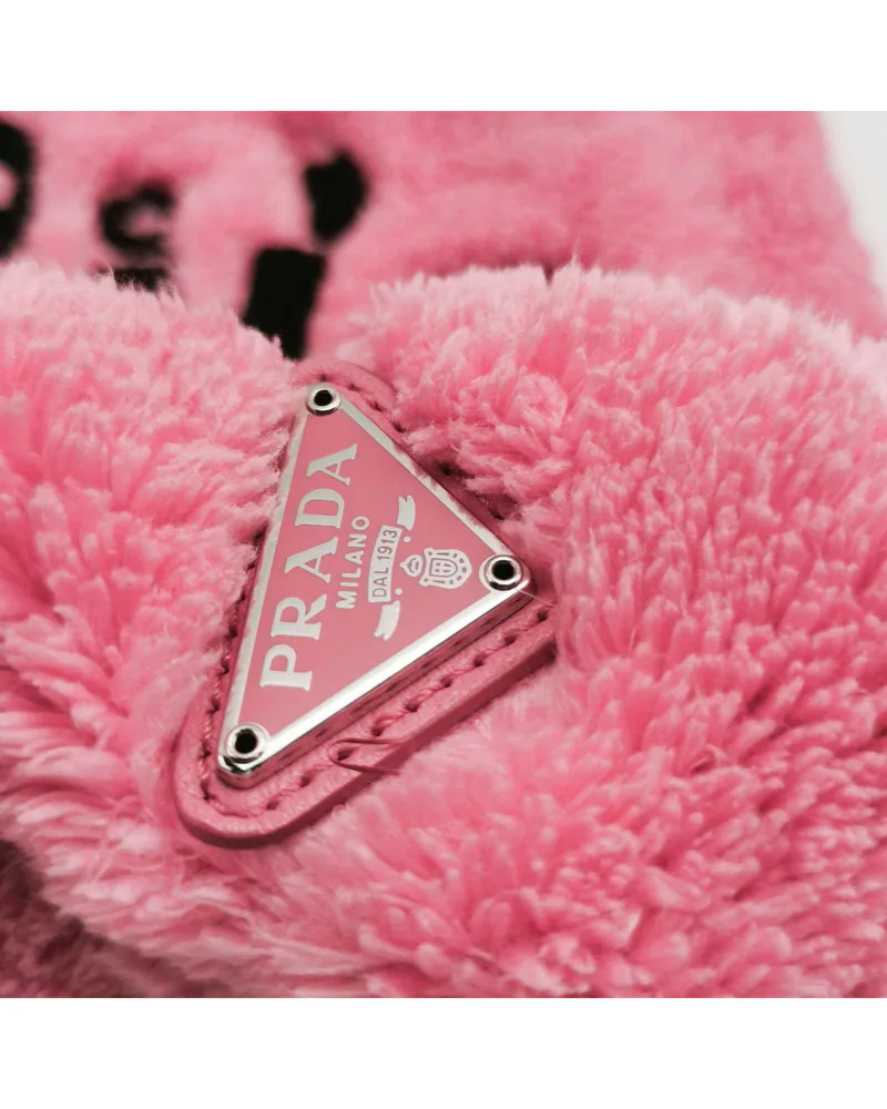Prada Re-Edition 2000, Shearling, close up light wear on the hardware