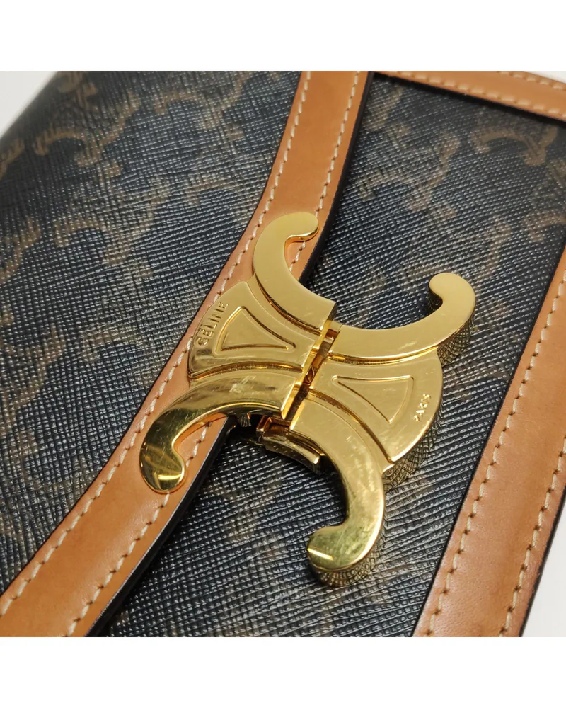 Celine Teen Triomphe, close up moderate wear on the hardware