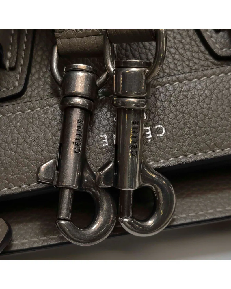 Celine Nano Luggage, close up light wear on the hardware