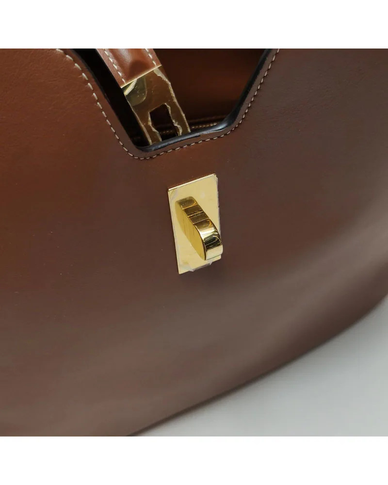 Celine Soft 16 Medium, close up light wear on the hardware