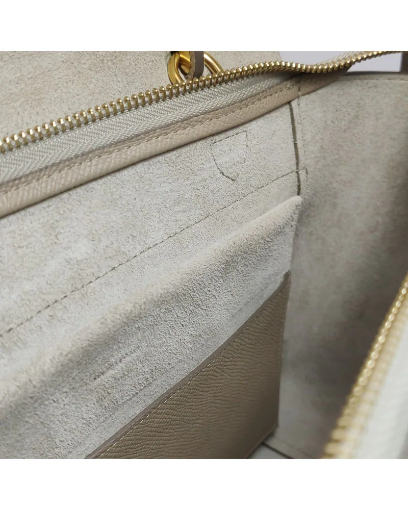 Celine Micro Belt Bag, close up light wear on the lining