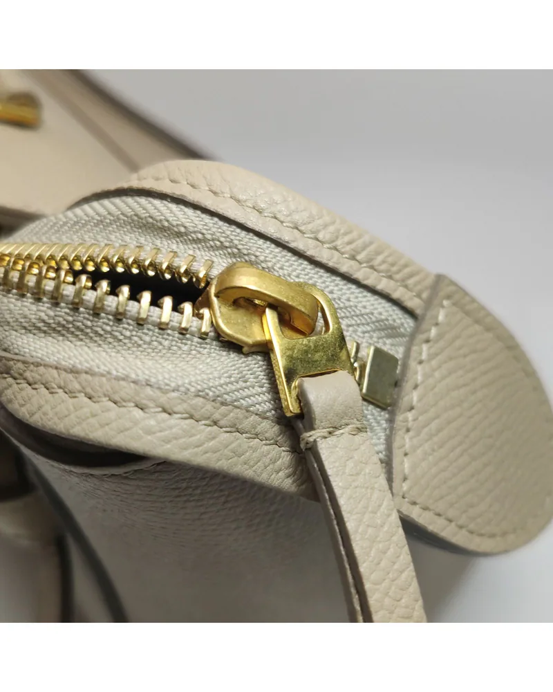 Celine Micro Belt Bag, close up light wear on the hardware