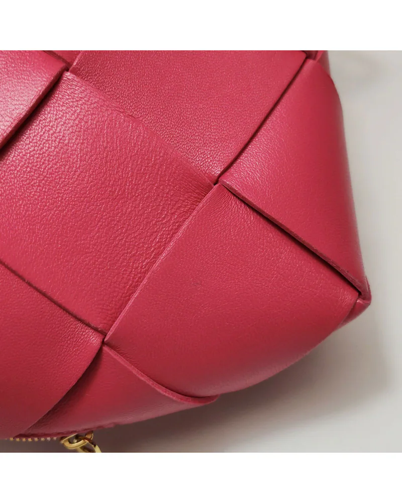 Bottega Veneta Mini Cassette, close up light marks on the body and the front