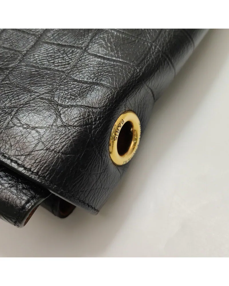 Saint Laurent Kate Medium, Reversible, close up light wear on the hardware