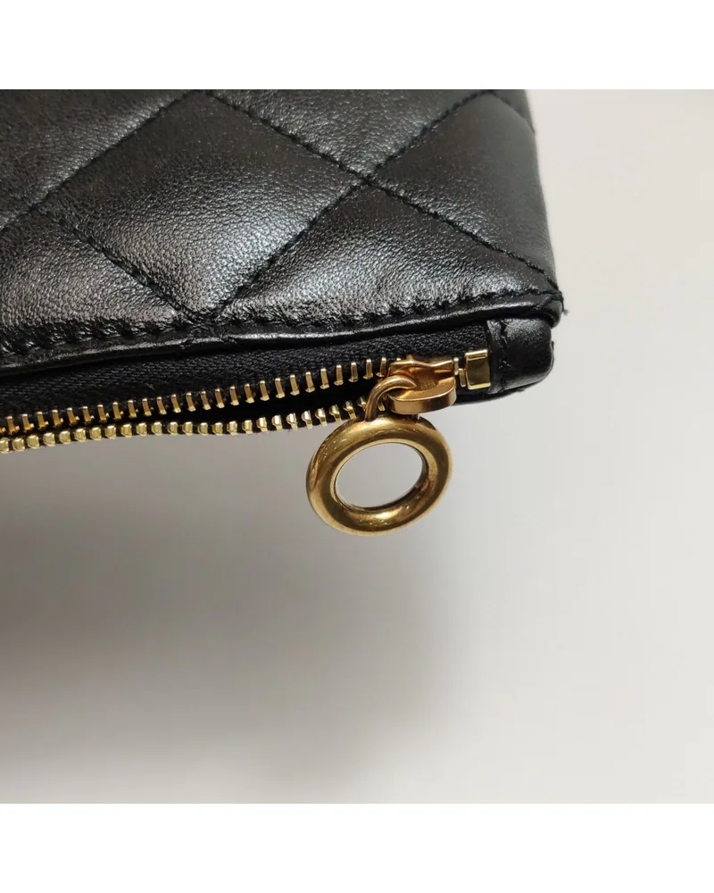 Saint Laurent Icare Maxi Shopping Bag, close up light wear on the hardware