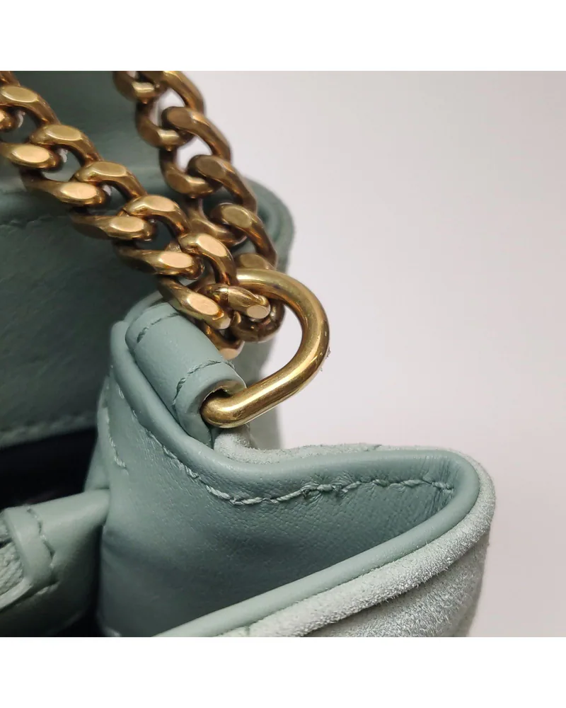 Saint Laurent Loulou Small, close up light wear on the hardware