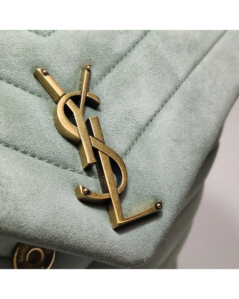 Saint Laurent Loulou Small, close up light wear on the hardware