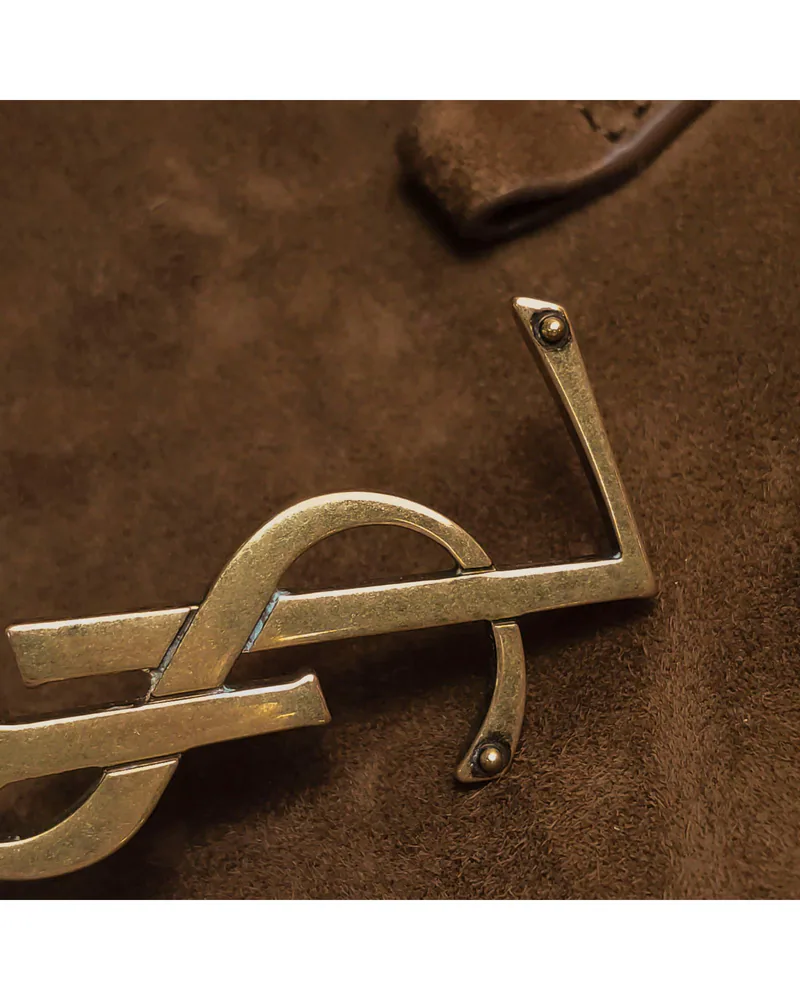 Saint Laurent Le 5 à 7 Small, close up light wear on the hardware
