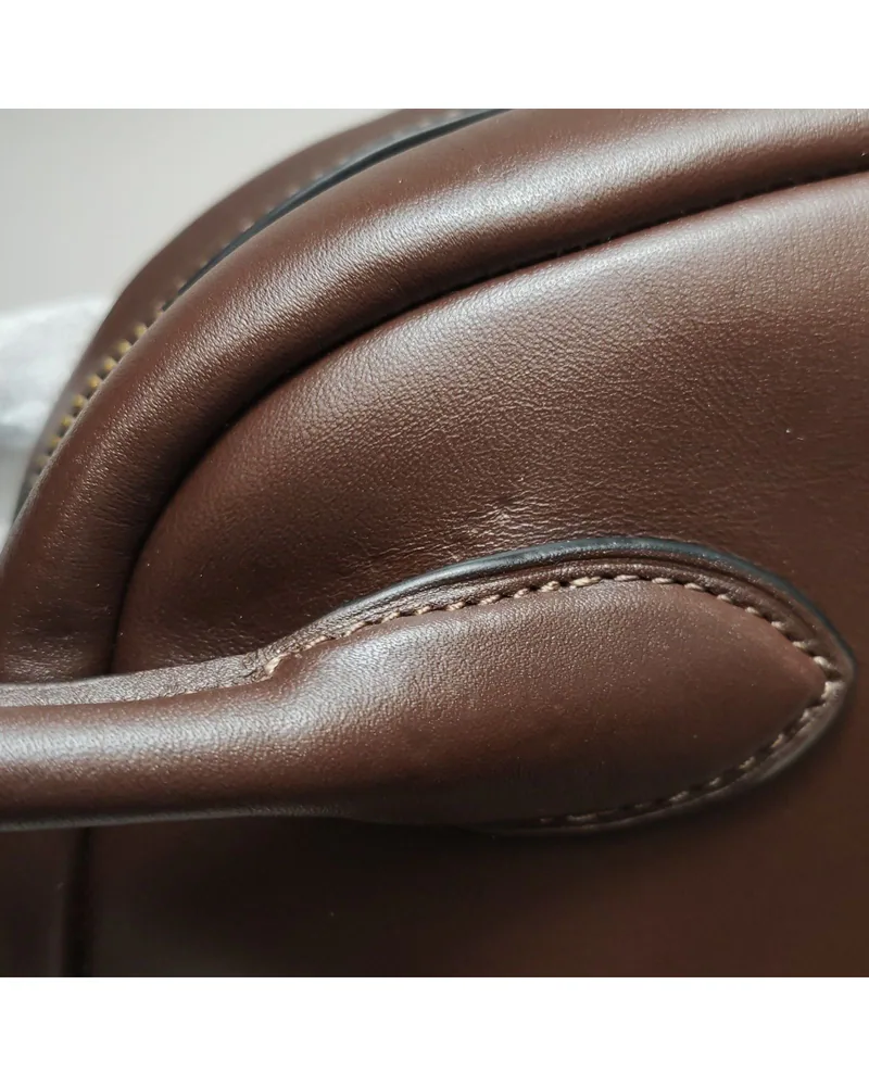 Coach Borough Bowling Bag, Spring 2024 Runway, close up light pressure marks on the body and the back