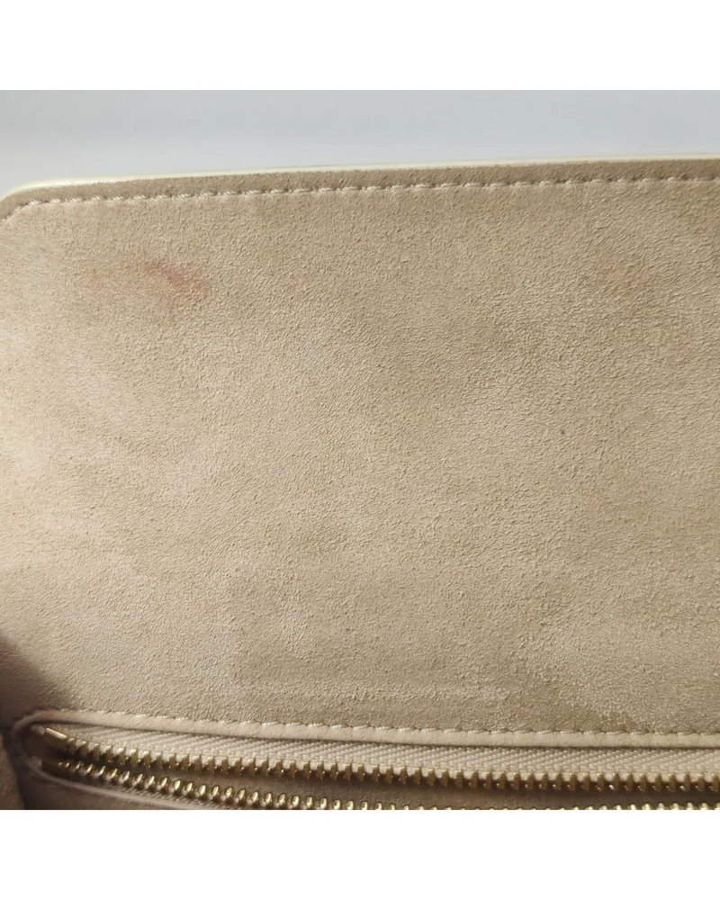 Alexander McQueen The Box Bag, close up moderate marks on the lining
