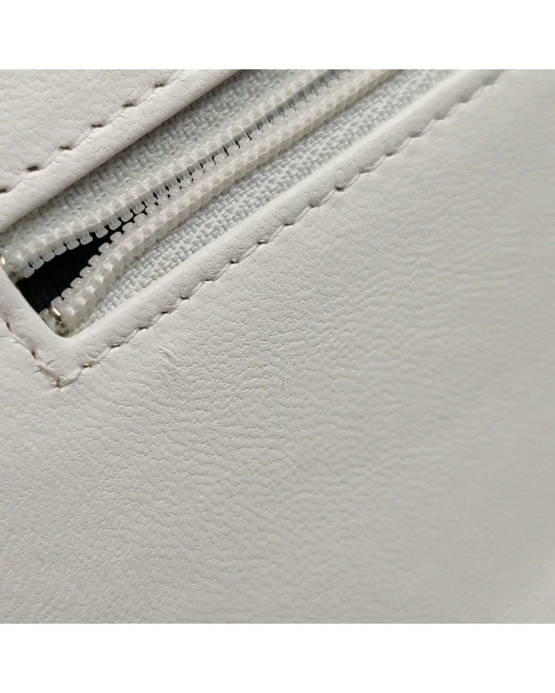 Chanel Trendy CC Wallet on Chain, close up light wear on the lining