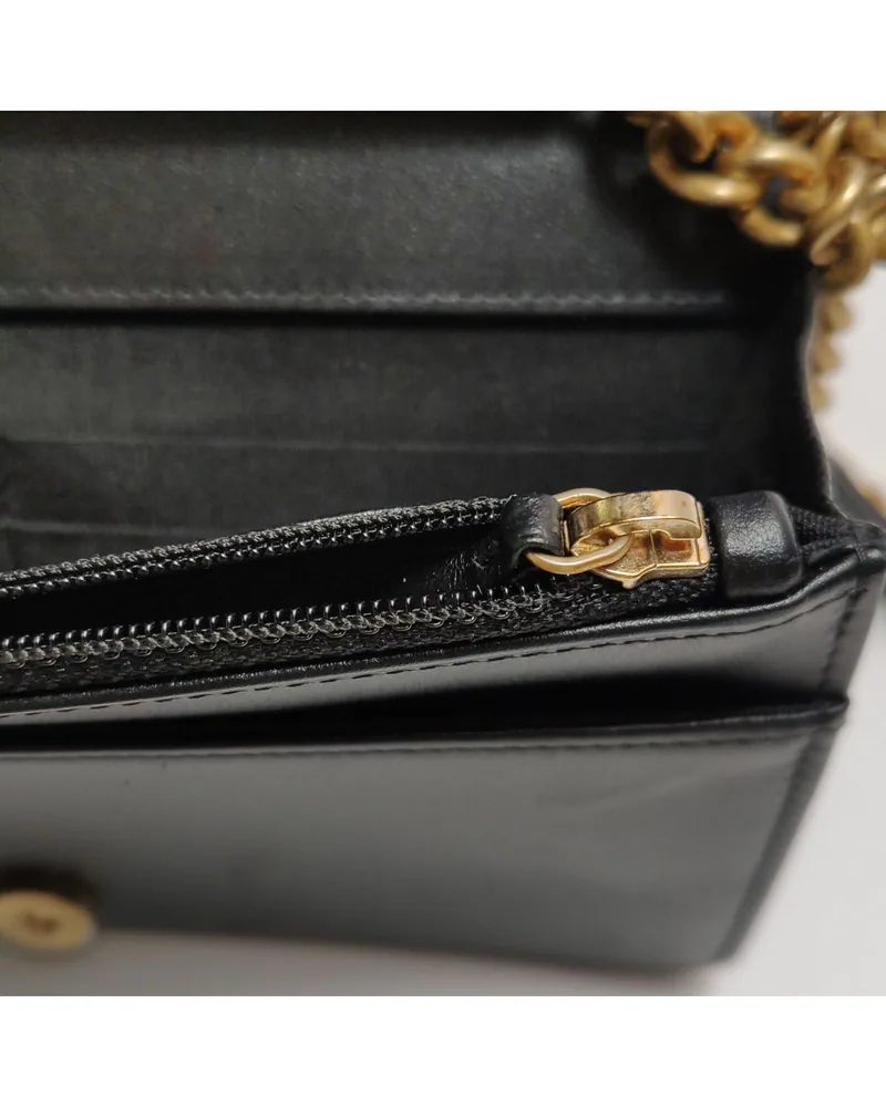 Chanel Boy Wallet on Chain, close up light wear on the hardware