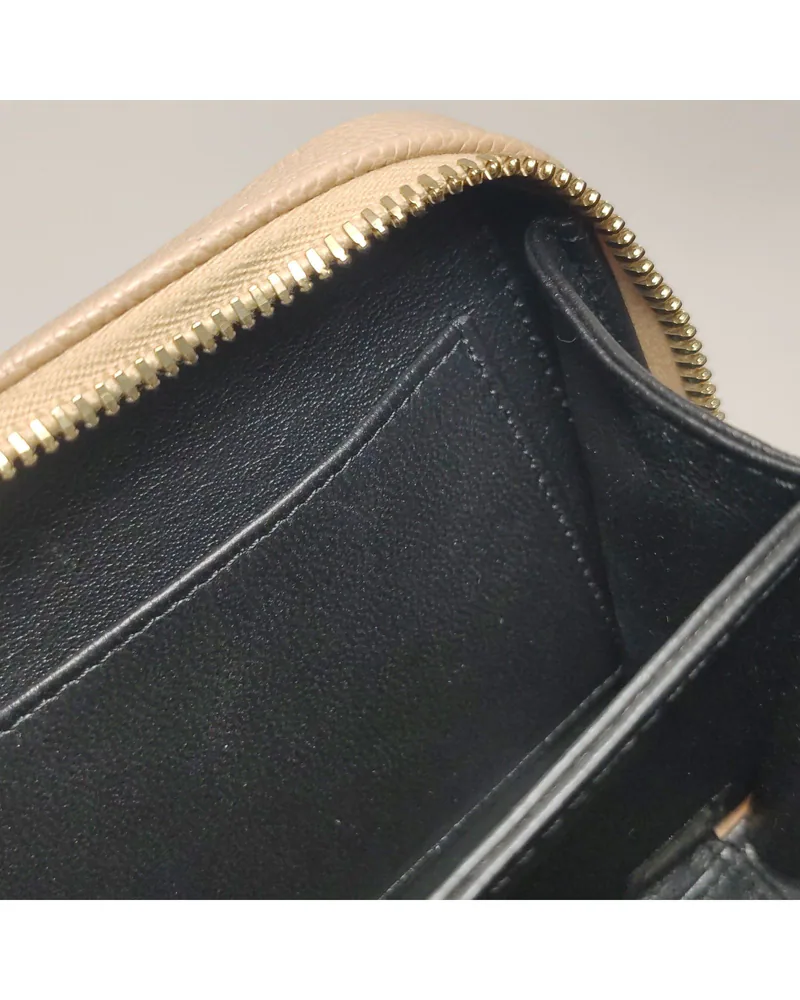 Chanel Vanity Case Small, close up light marks on the lining