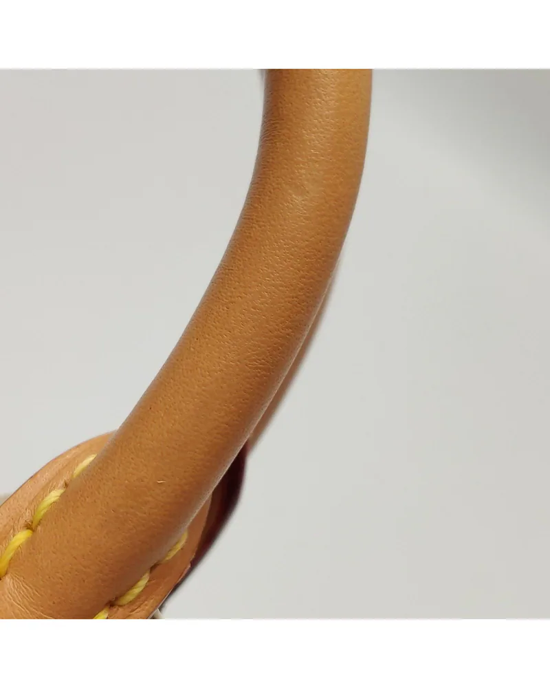 Louis Vuitton Nano Alma, close up light wear on the handle