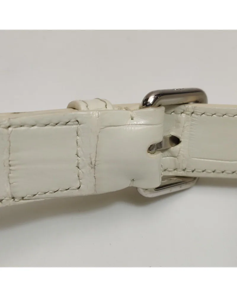 Dior Lady Dior Small, Crocodile, close up light wear on the strap