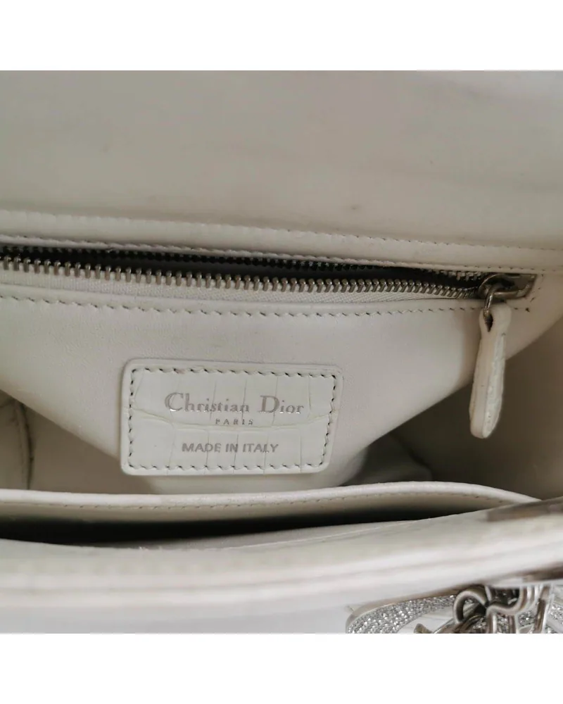 Dior Lady Dior Small, Crocodile, view 8