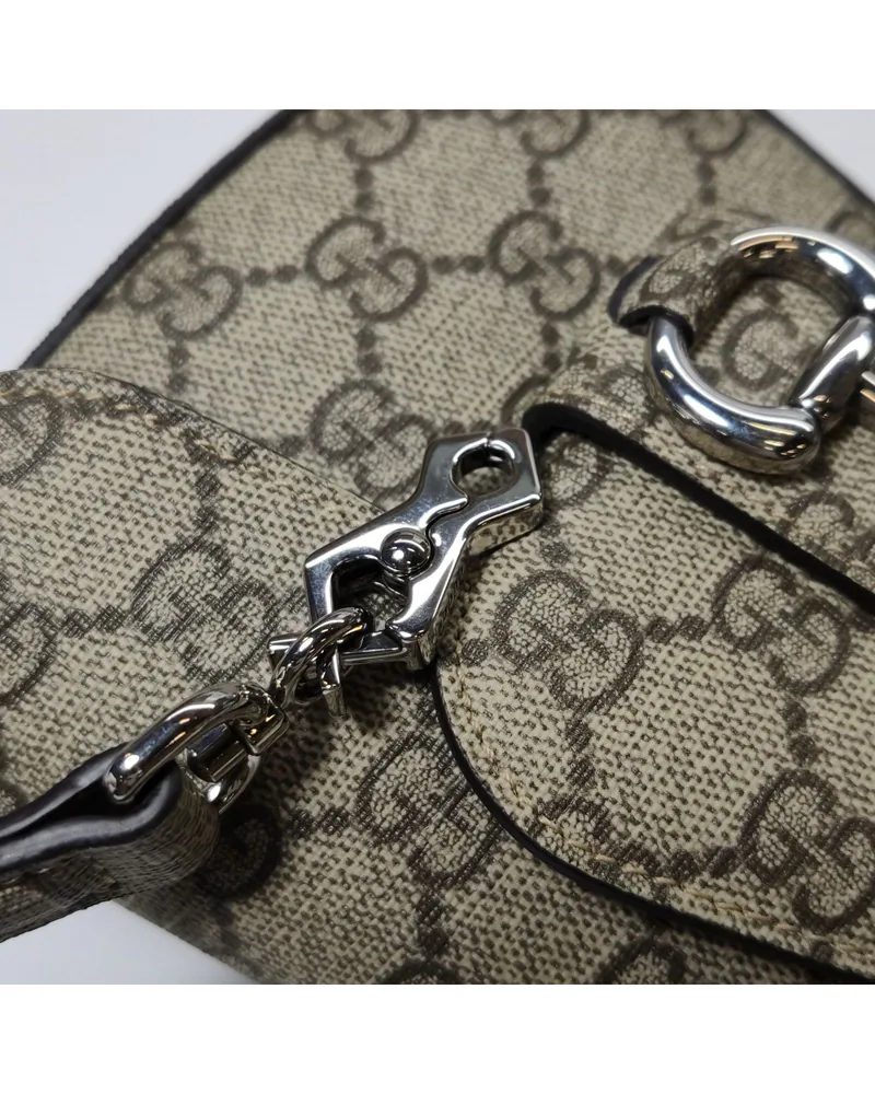 Gucci Horsebit 1955 Mini, close up light wear on the hardware