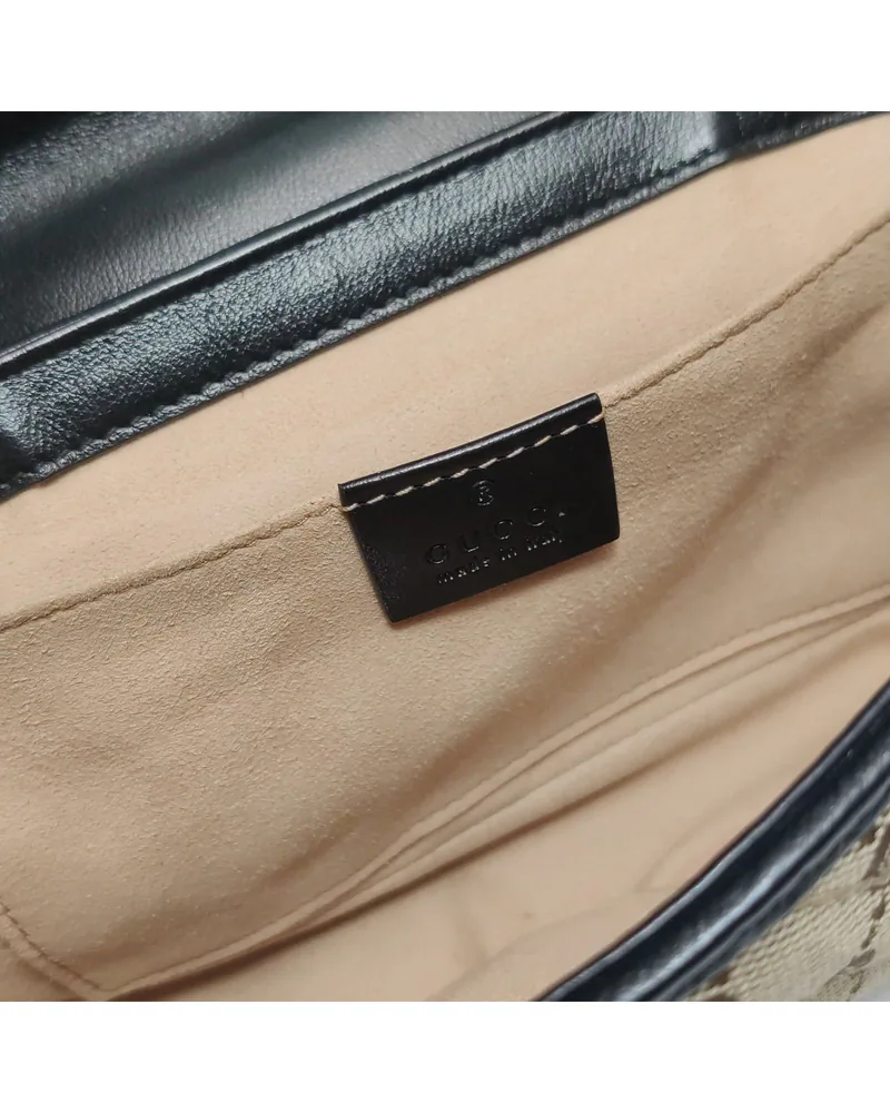 Gucci GG Marmont Mini, close up moderate marks on the lining