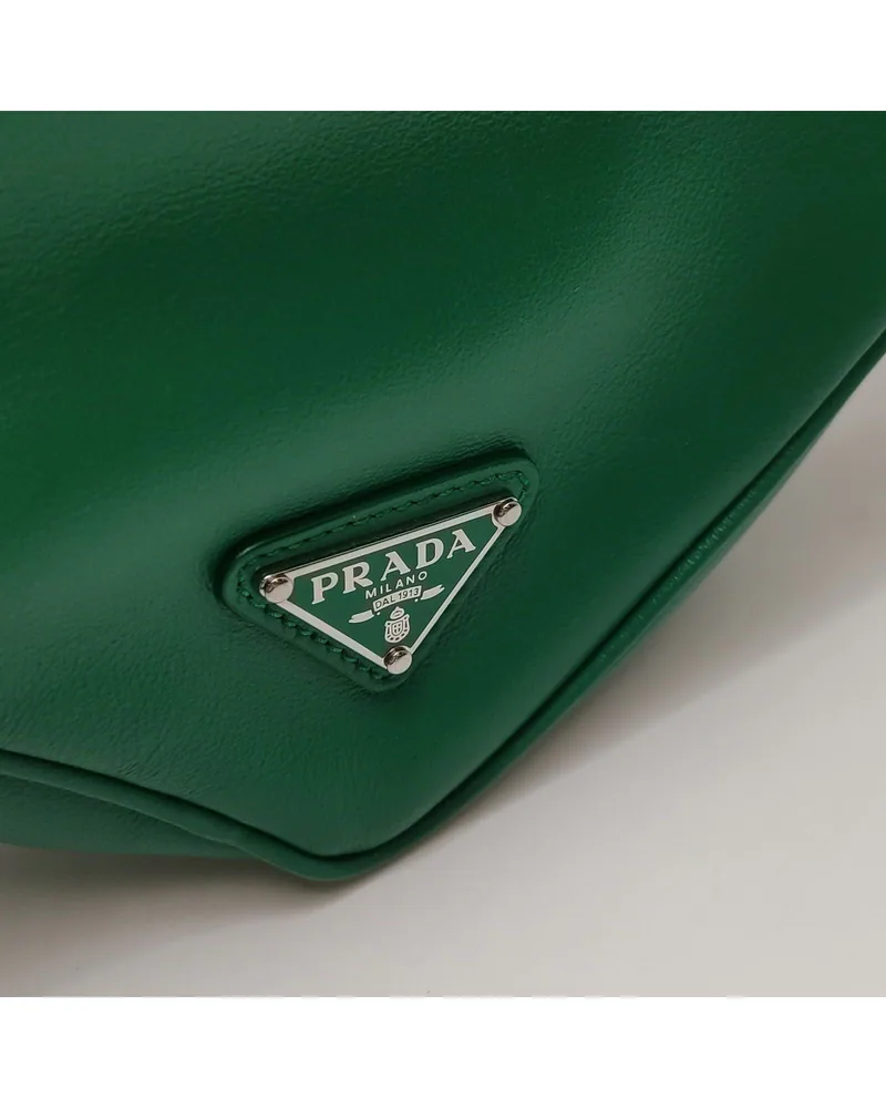 Prada Triangle Mini, close up light wear on the hardware