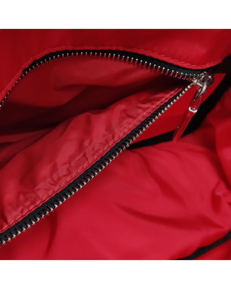 Prada Re-Nylon Cargo Crossbody, close up light marks on the lining
