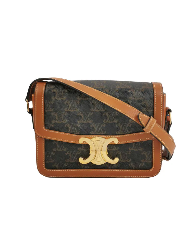 Celine Teen Triomphe, Tan and black
