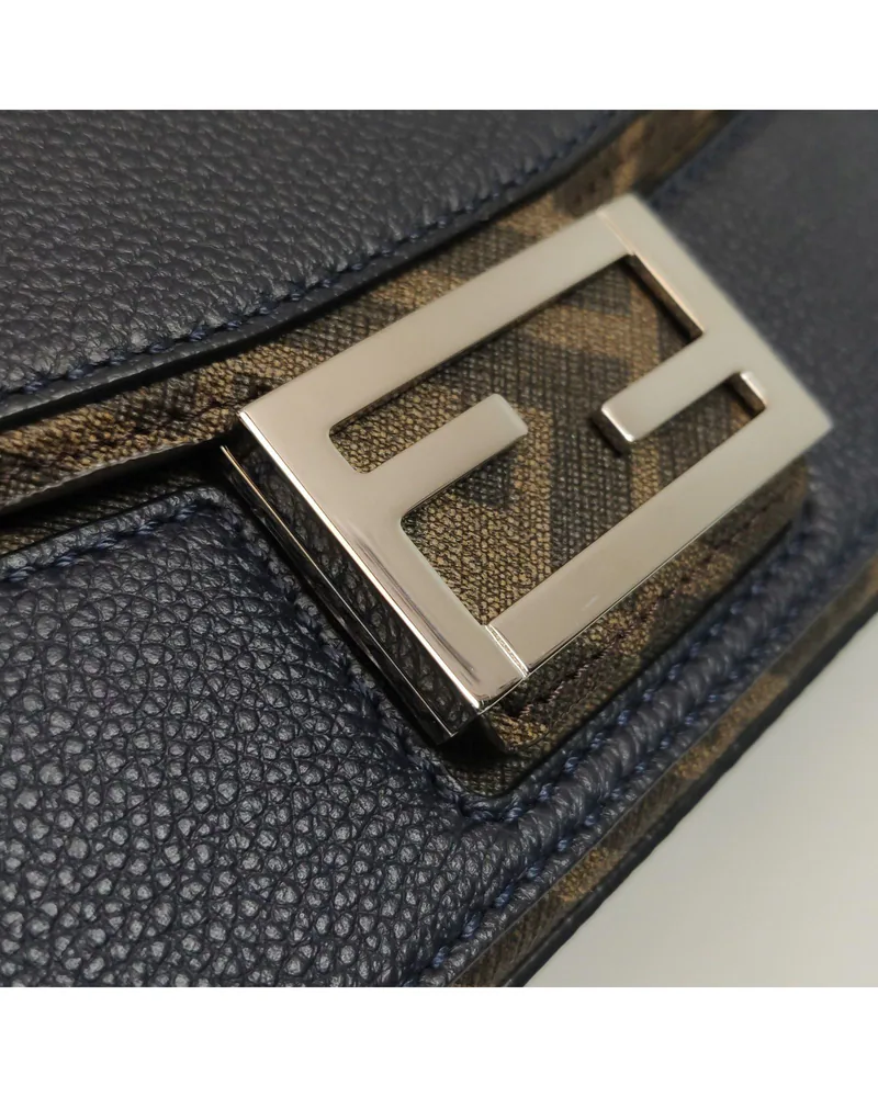 Fendi Baguette Soft Trunk, close up light wear on the hardware