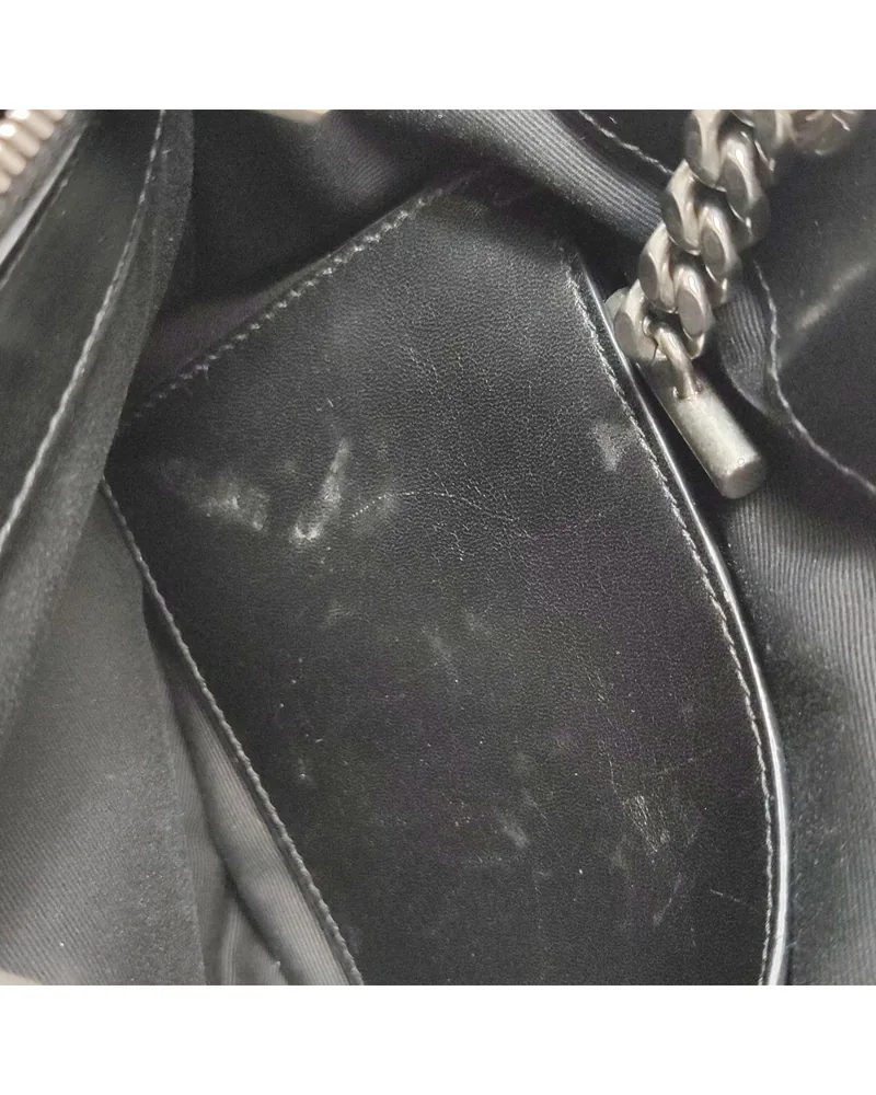 Saint Laurent Loulou Small, close up light marks on the lining