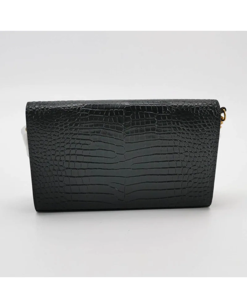 Saint Laurent Kate, Croc-Embossed, view 5