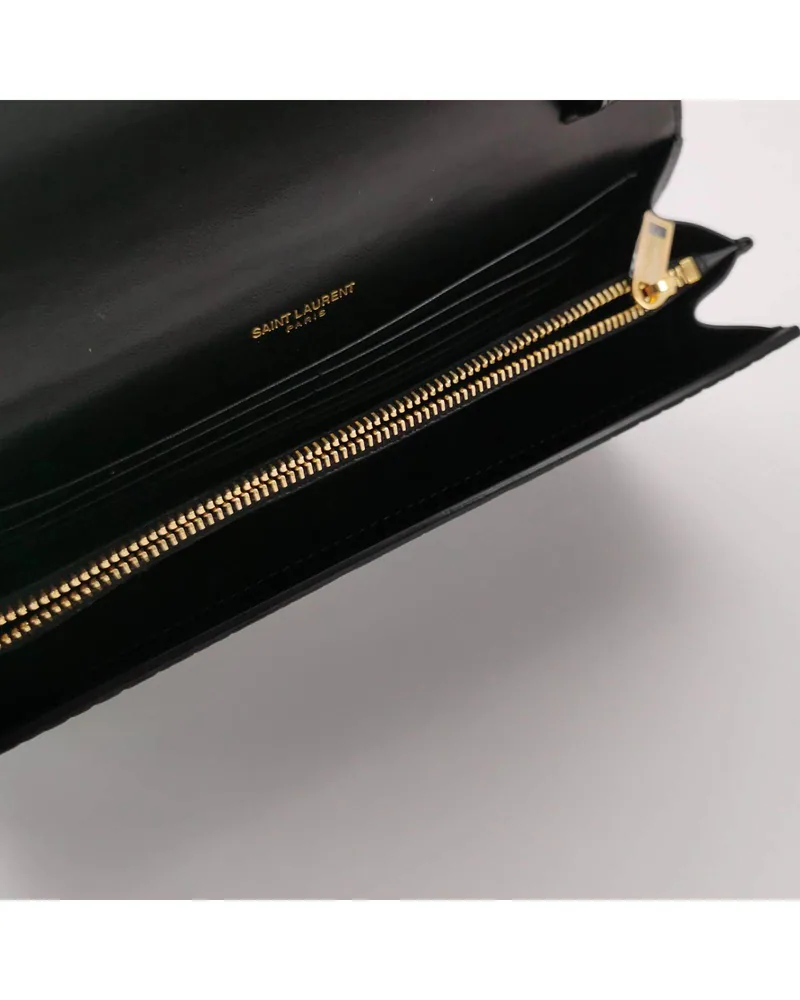 Saint Laurent Kate, Croc-Embossed, view 7