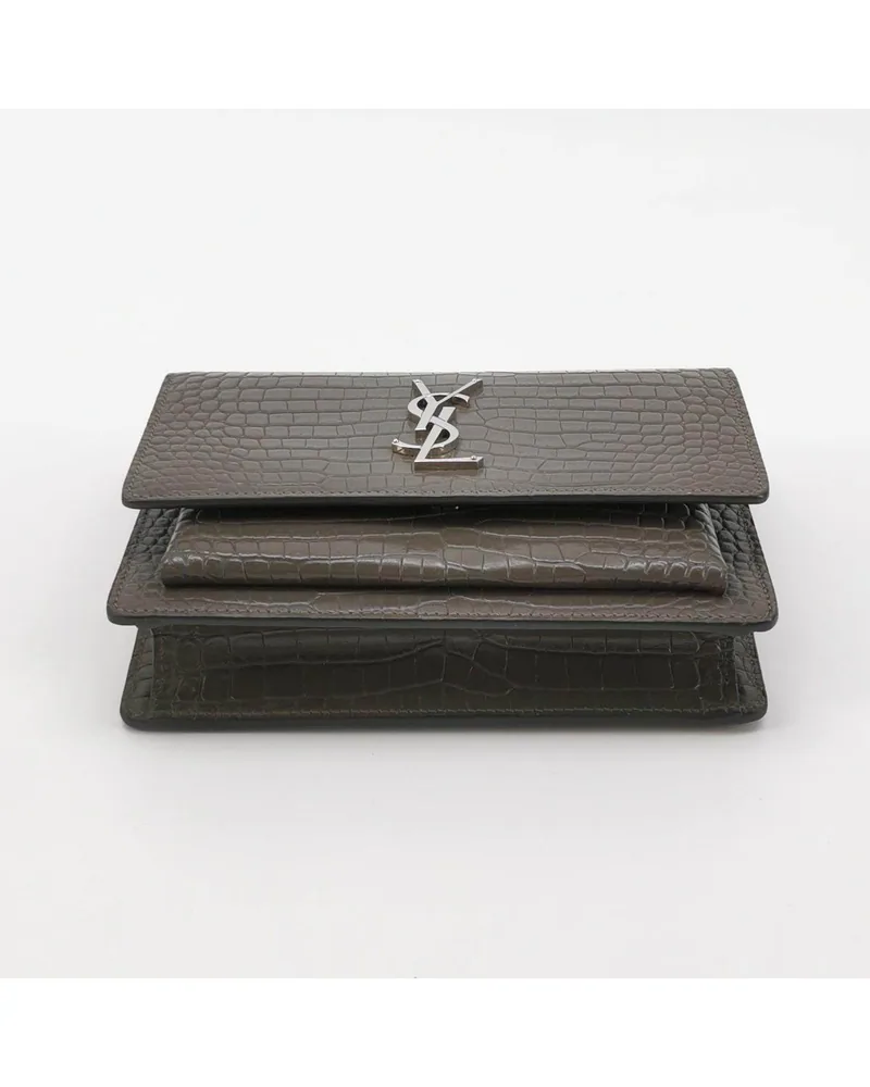 Saint Laurent Sunset, Croc-Embossed, view 6