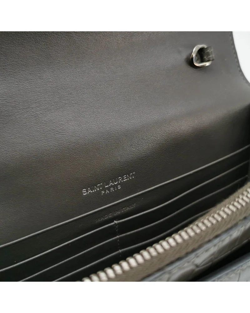 Saint Laurent Sunset, Croc-Embossed, view 8