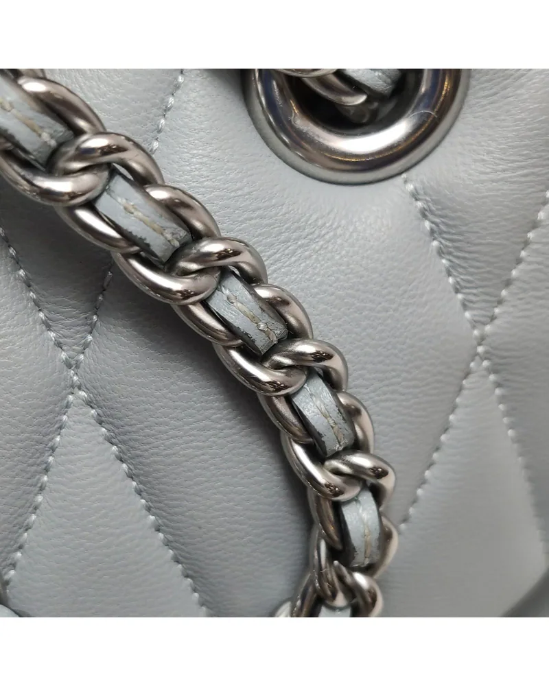 Coach Tabby Backpack, close up light wear on the strap