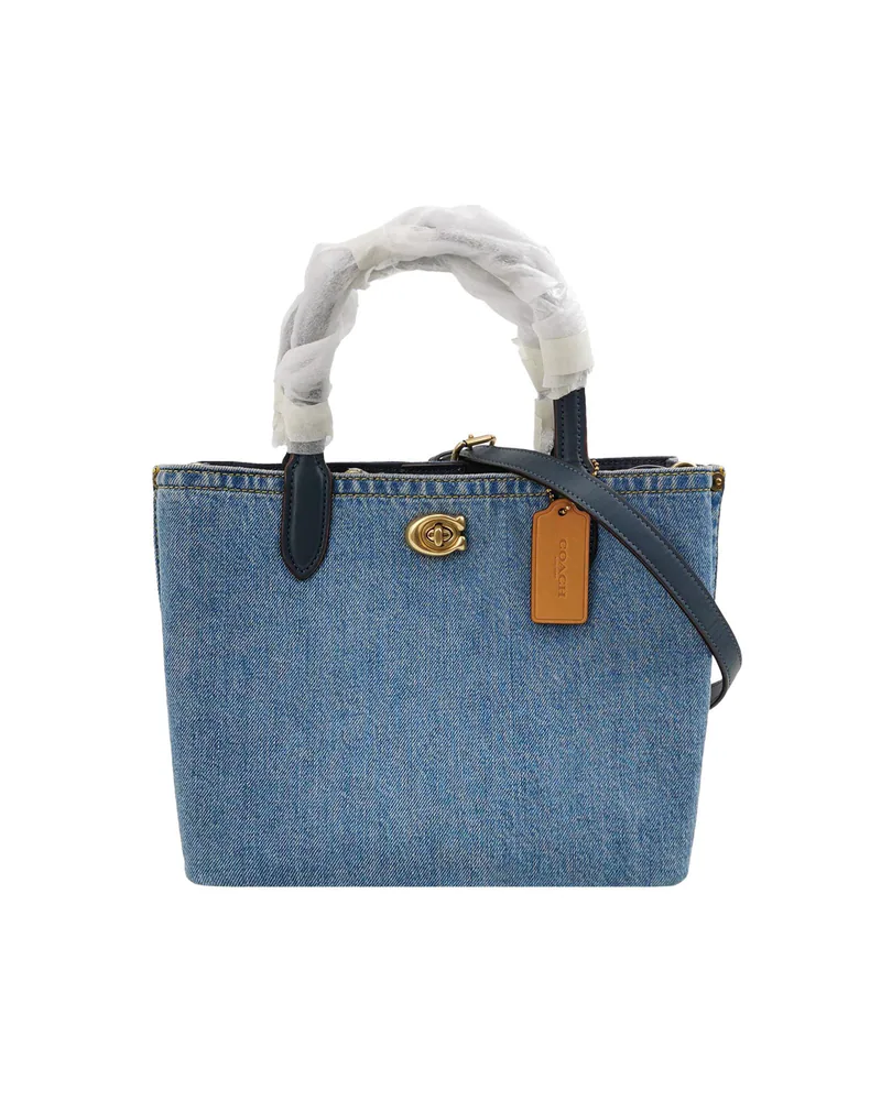 Coach Willow Bucket 24, Denim blue