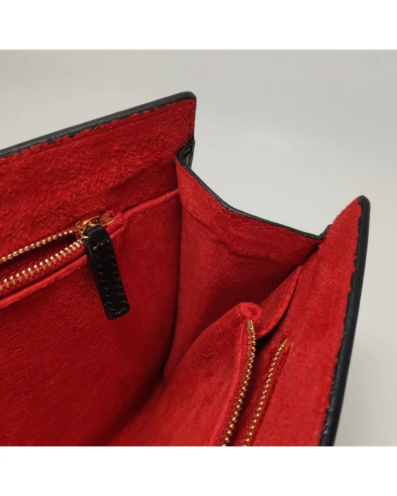 Alexander McQueen Jewelled Satchel, close up light wear on the lining