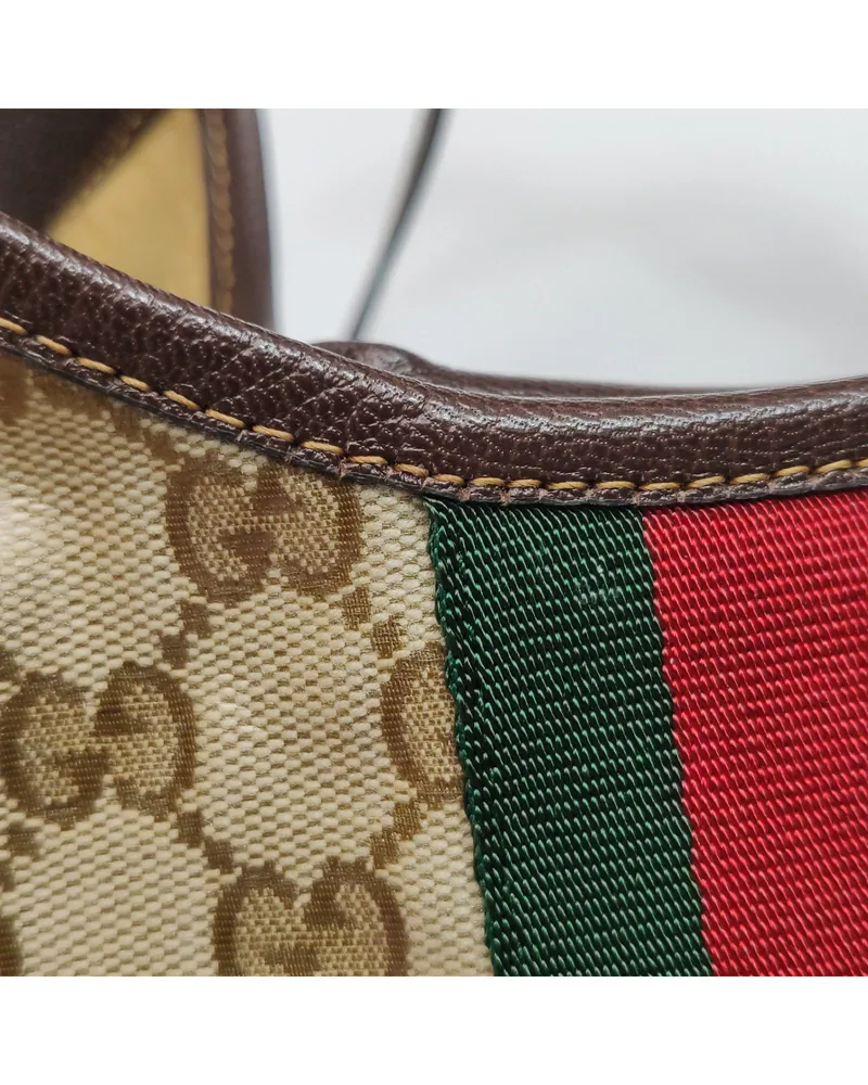 Gucci Giglio Tote Small, close up light small cracks on the opening