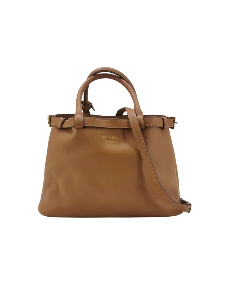 Prada Buckle Medium, Brown
